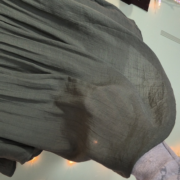 Women's Nanette Lepore Olive Green Lightweight Blouse L - Picture 10 of 13